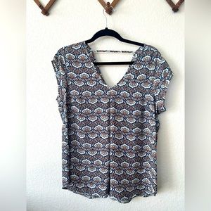 Paisley short sleeve top
